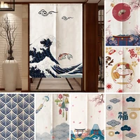 chinese decorative door curtain ink fengshui painting for kitchen bedroom restaurant entrance doorway noren hanging curtains