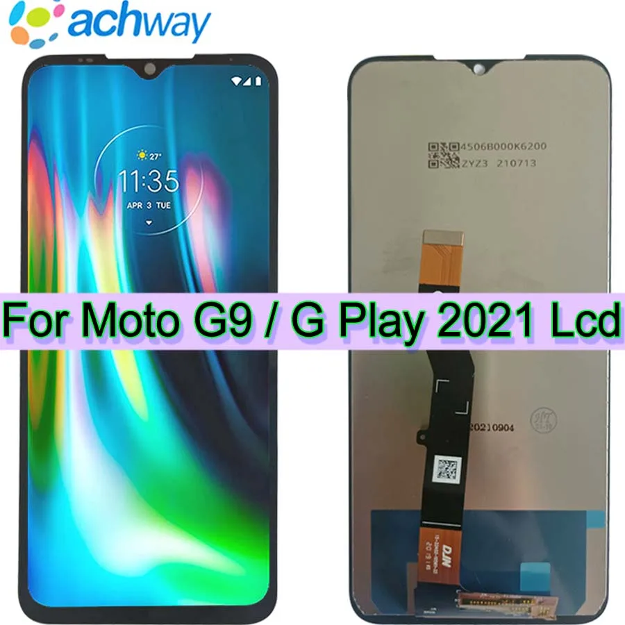 

Original New 6.5" For Moto G9 LCD Display G Play 2021 Display Touch Screen Digiziter Assembly for Moto G Play 2021 Lcd Display