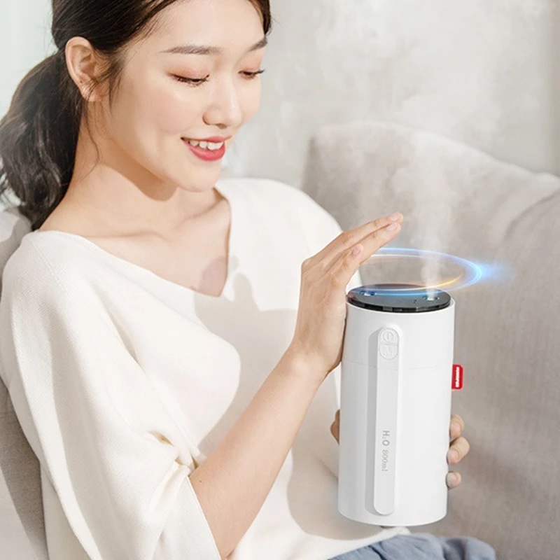 

HOT Home Air Humidifier 800ML Double Nozzle Cool Mist Aroma Diffuser with Colorful LED Light Heavy Fog USB Humidifier