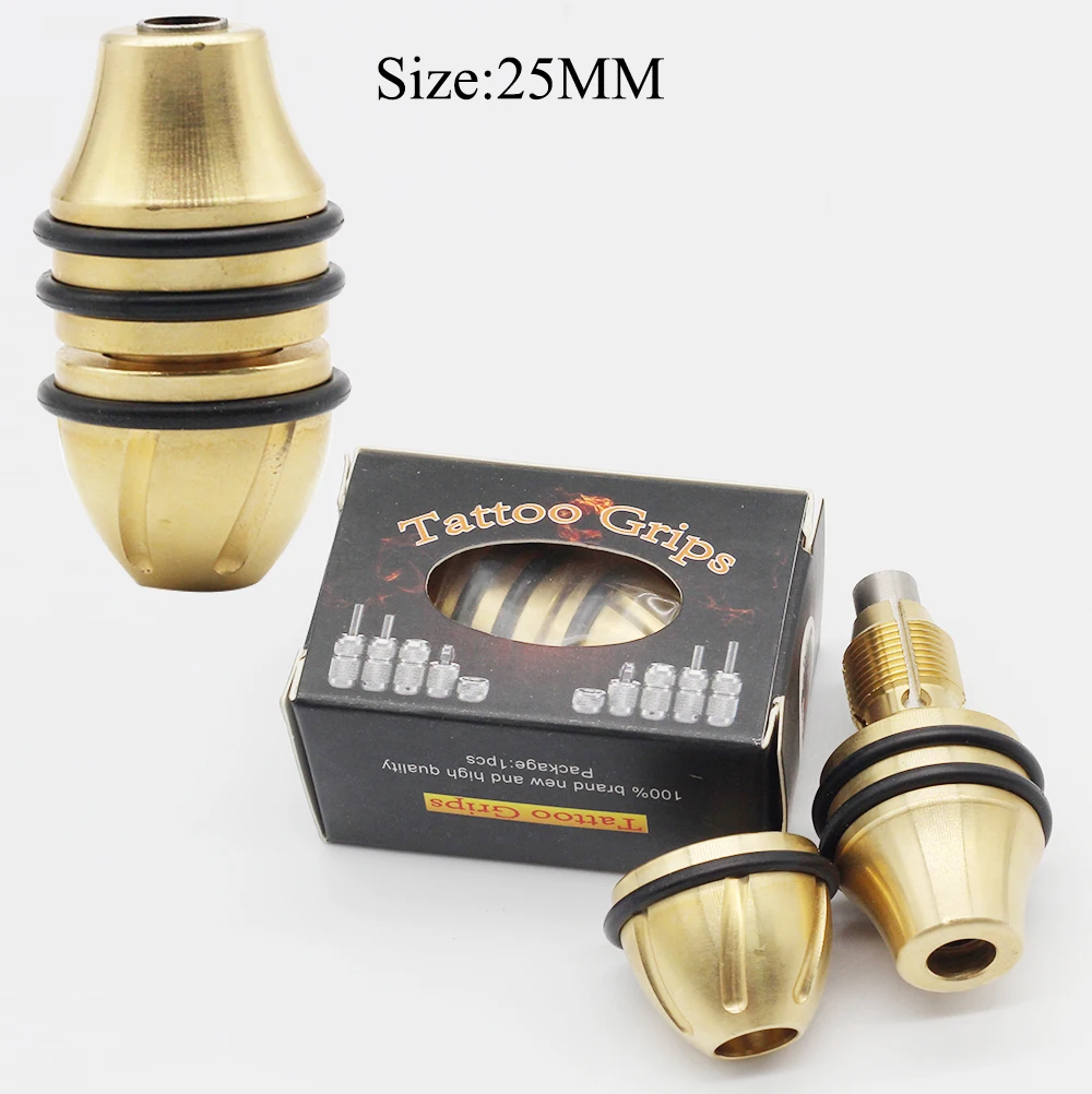 1 шт. 25 мм наконечник автоматической блокировки для татуировки медная рукоятка