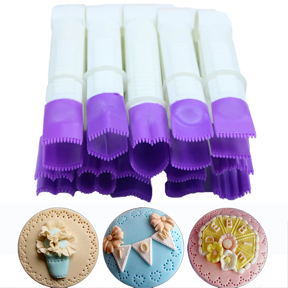 10 см цветок тип Кружевной Край клип помадка для бисквита резак украшения