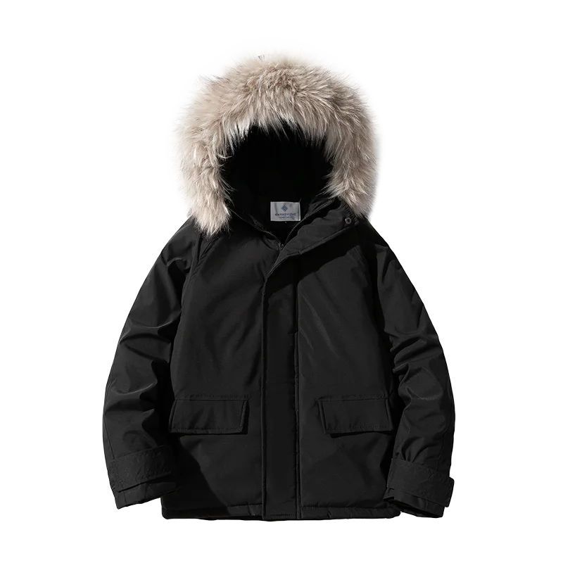 Winter Warm Cotton-padded Coats Men Patchwork Thicken Jacket Fashion Hip Hop Streetwear Thick Jackets Outerwear Men's Clothing