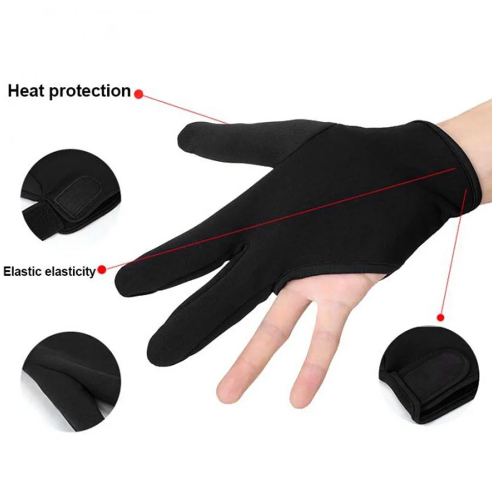 

Hair Gloves Dye Reusable Hairdressing Gloves Heat Resistant Gloves 3 Finger Anti-Slip Waterproof Hand Protectors Hairdressing