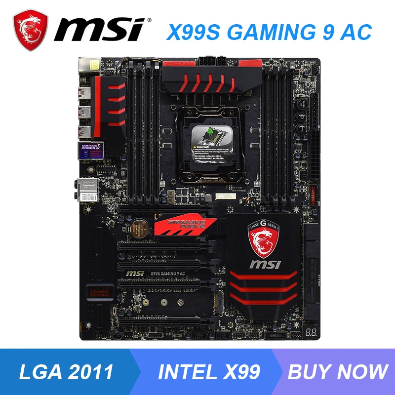 

For MSI X99S GAMING 9 AC High-end lga 2011 v3 motherboard intel x99 x99m Mining USB3.0 Desktop Used Motherboard ddr4 5Ã—PCI-E X16