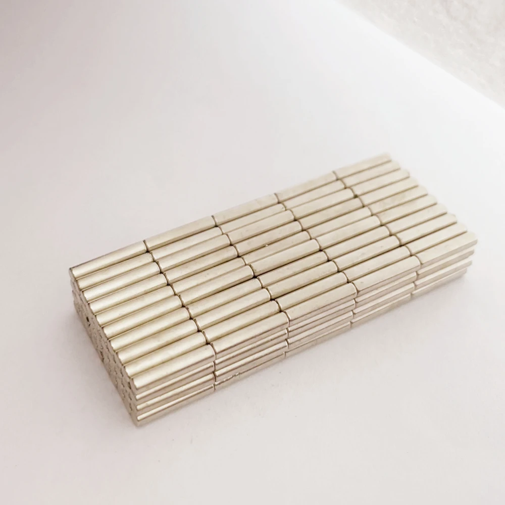 200PCS Brand New Rare Earth Neodymium Strong Permanent rod Magnet 200pcs/pack Dia2x10mm Neo Rod Magnetic Materials | Обустройство