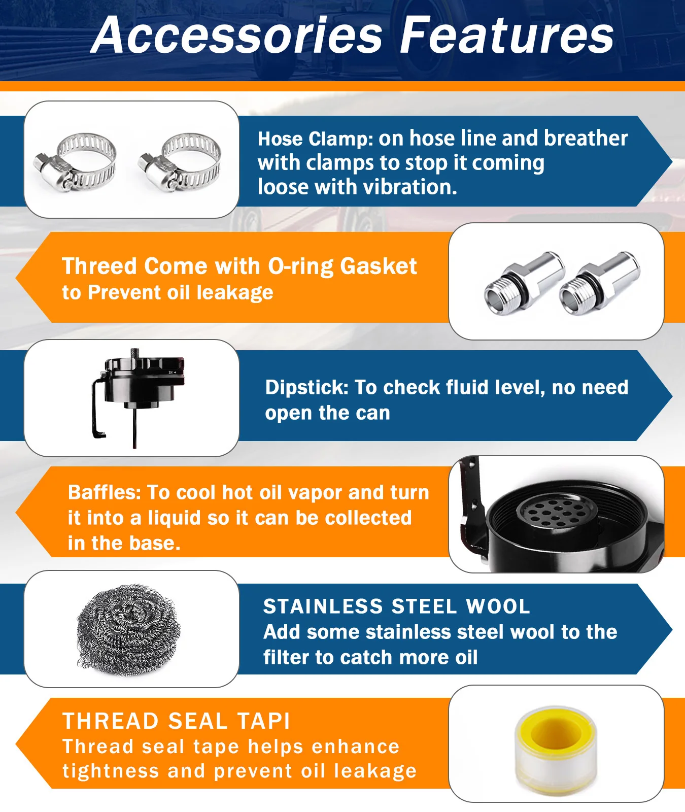 маслоуловитель для авто Автомобильный Универсальный заслоненный Алюминиевый
