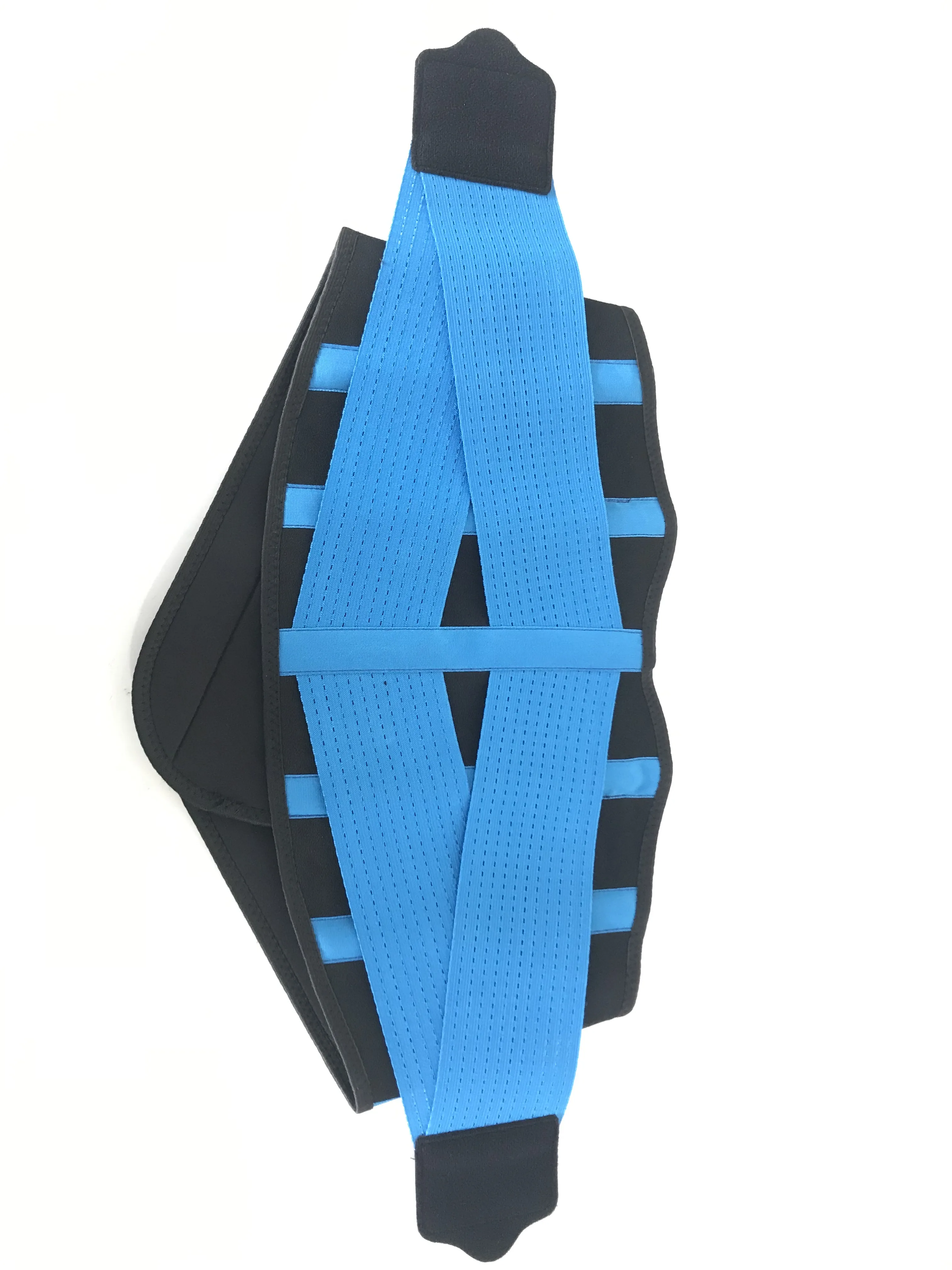 Прочный черный пояс для поддержки талии поясничный нижней части двойной