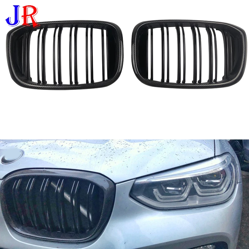 

Решетка для переднего бампера BMW X3 G01 X4 G02, ABS 2018 2019 углеродное волокно