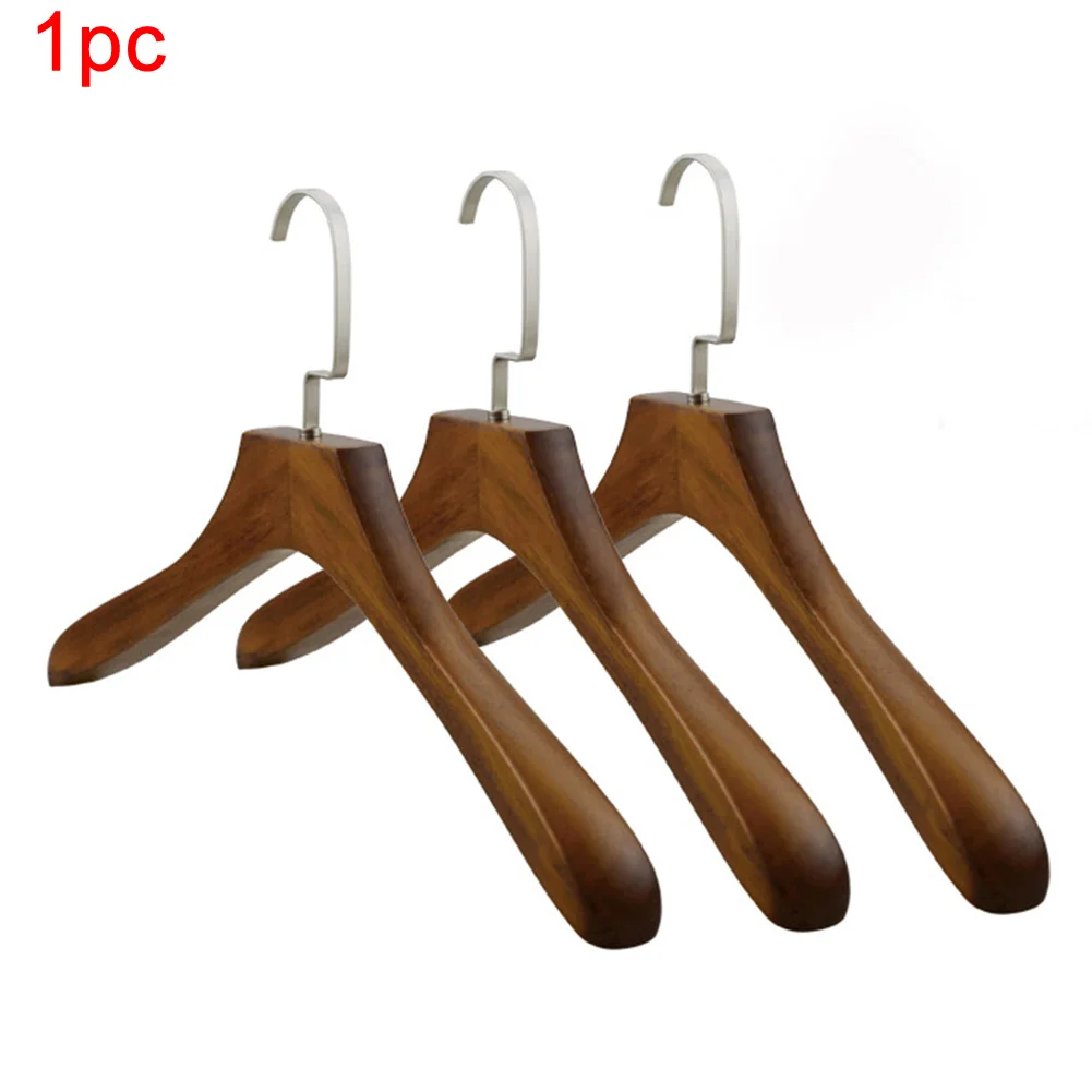 

Clothes Hanger Storage Adult Rack Save Space Stand Solid Wood Wide Shoulder Coat Closets Non Slip Smooth Suit