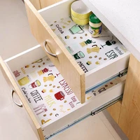 new 1 roll kitchen table mat oil and moisture proof drawer cabinet shelf liner contact paper home refrigerator closet cushion