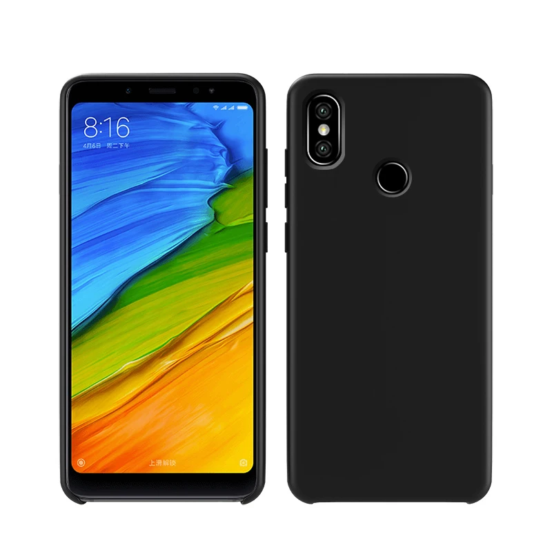 Черный Для Xiaomi mi 8 Lite чехол жидкий микрофибра силикон мягкий противоударный защитный чехол-накладка для Xiaomi mi 8 mi 6 6X A2 чехол - Цвет: Черный