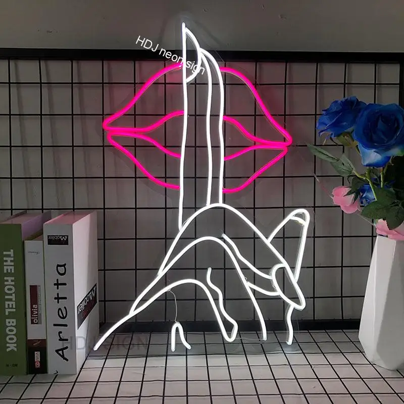 

LED Neon Sign Custom Flex Lighting Wall for Home House Room Party Indoor Decor Customize Lips Logo 3D Acrylic Signer
