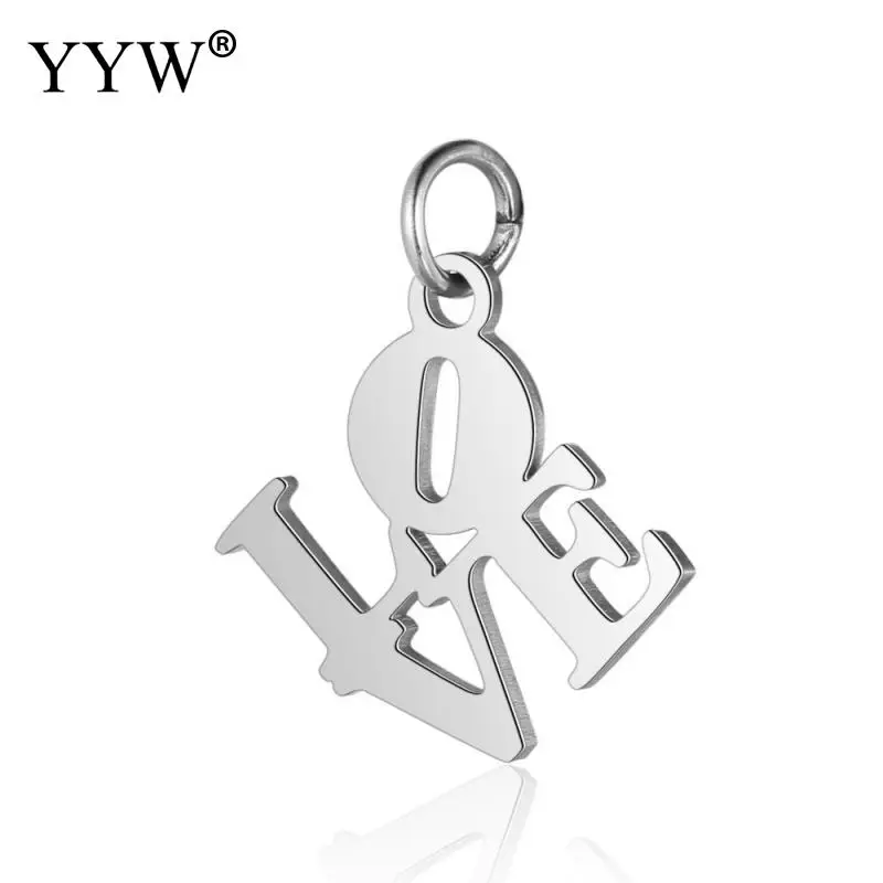 Подвеска в виде букв алфавита из нержавеющей стали 10 шт./лот | Украшения и