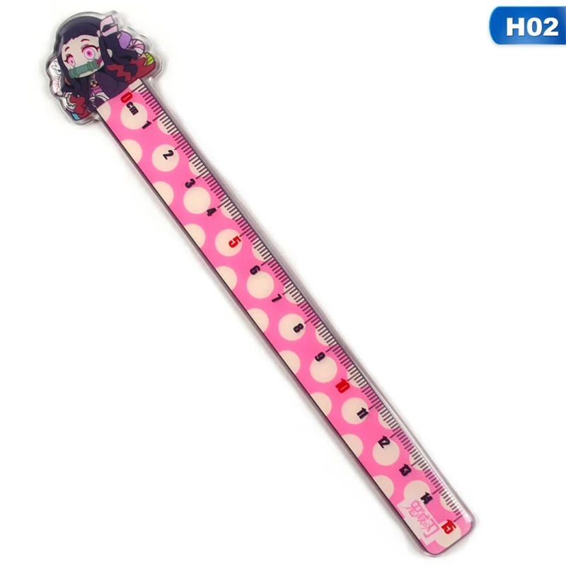 

Anime Demon Slayer Students Cartoon Measure Ruler Kimetsu No Yaiba Kamado Tanjirou Cosplay Ruler Measuring Scale Gift For Kids