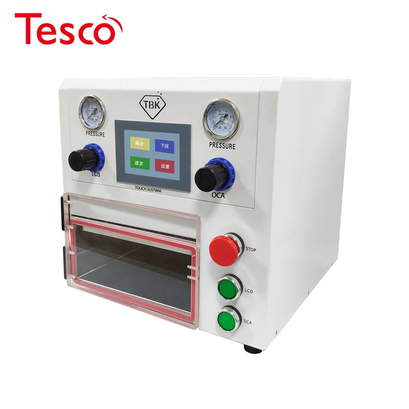 

14 inch OCA Lamination Machine 108P Vacuum Laminating for fat curved straight and tablet LCD screens