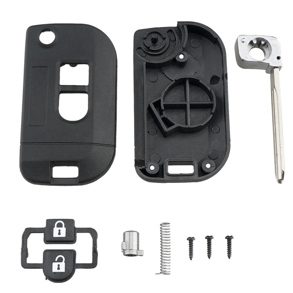 2 кнопки откидной складной чехол для ключа автомобиля Nissan Qashqai Primera Micra Navara Almera Note