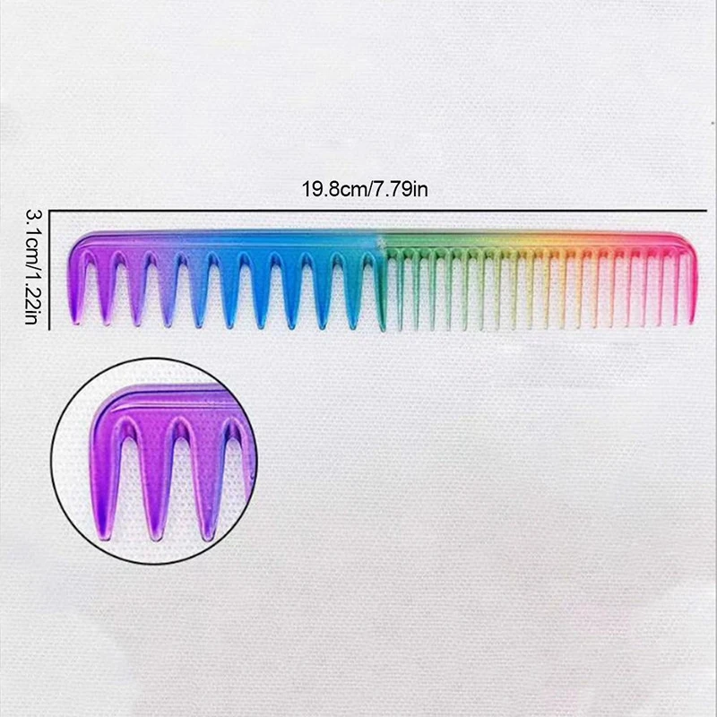 

5Pcs Rainbow Comb Hairdressing Salon Equipment Comb Hair Cutting Styling Tool Personal Health Care Accessaries Supplies