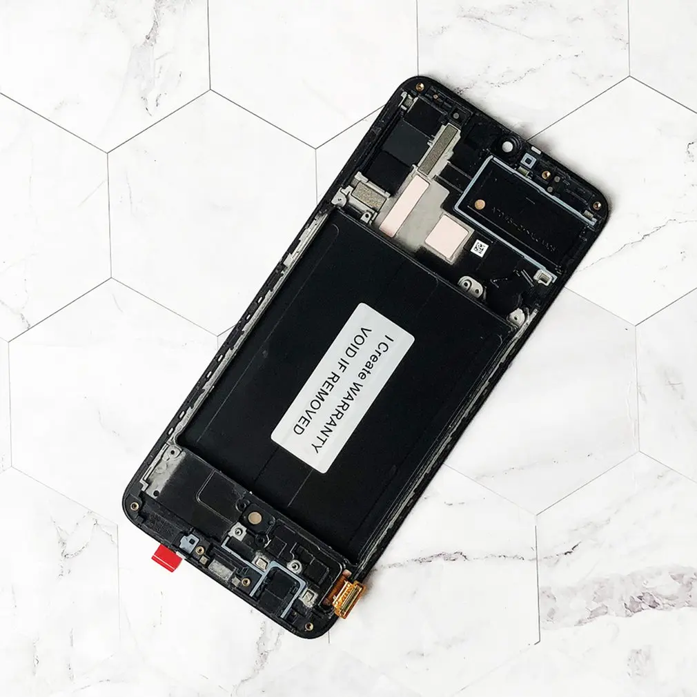 lcd display screen touch screen with frame digitizer mobile phone screen repair tool set suitable for samsung a70 free global shipping