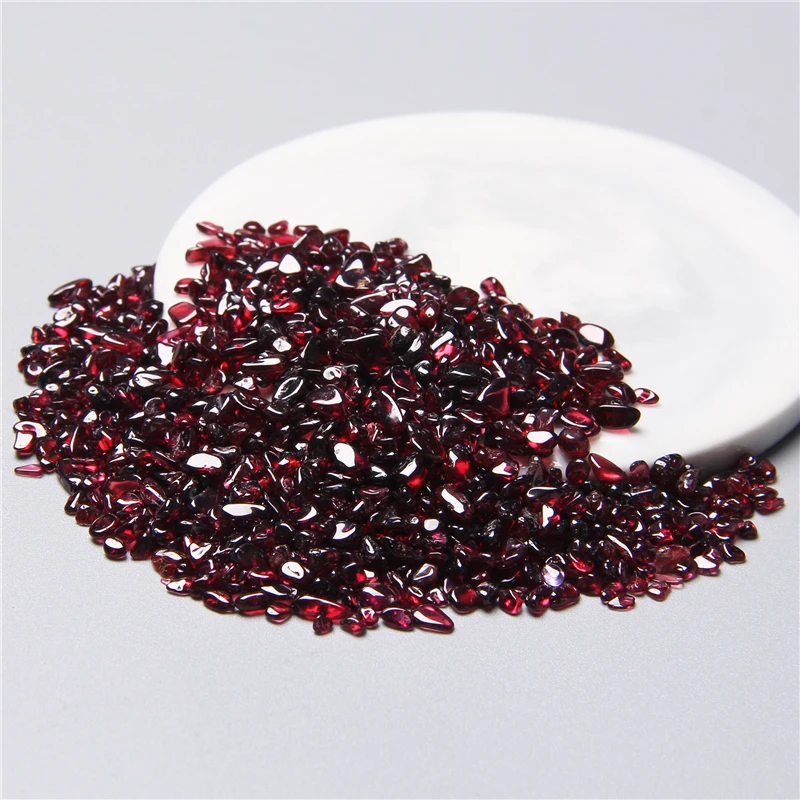 Натуральный гранат порошок кристаллический гравий камень необработанные камни