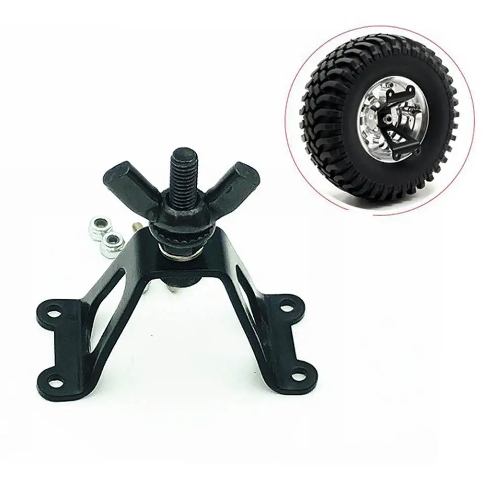 Spare Tire Rack Metal Rear Spare Tyre Bracket Wheel Holder Carrier for 1/10 SCX10 RC4WD D90 Tamiya CC01 RC Car