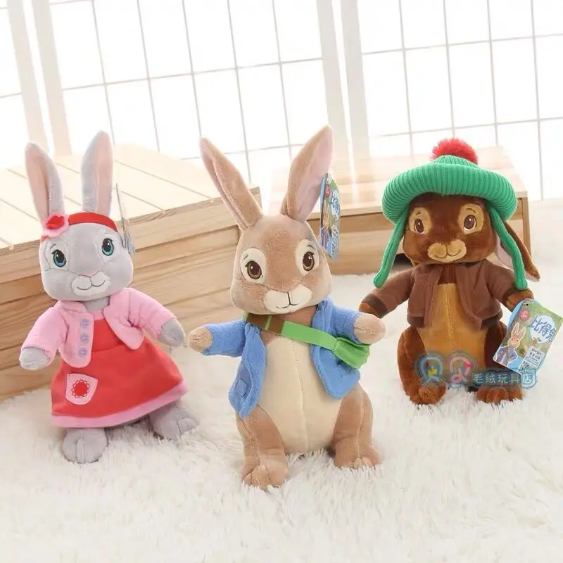 2019 New Echt Peter Konijn Rabbit 30 см 46 Gevuld Knuffel Pop benjin Lelie Sturen een Vriend kinderen Kerst verjaardag gift|Персонажи