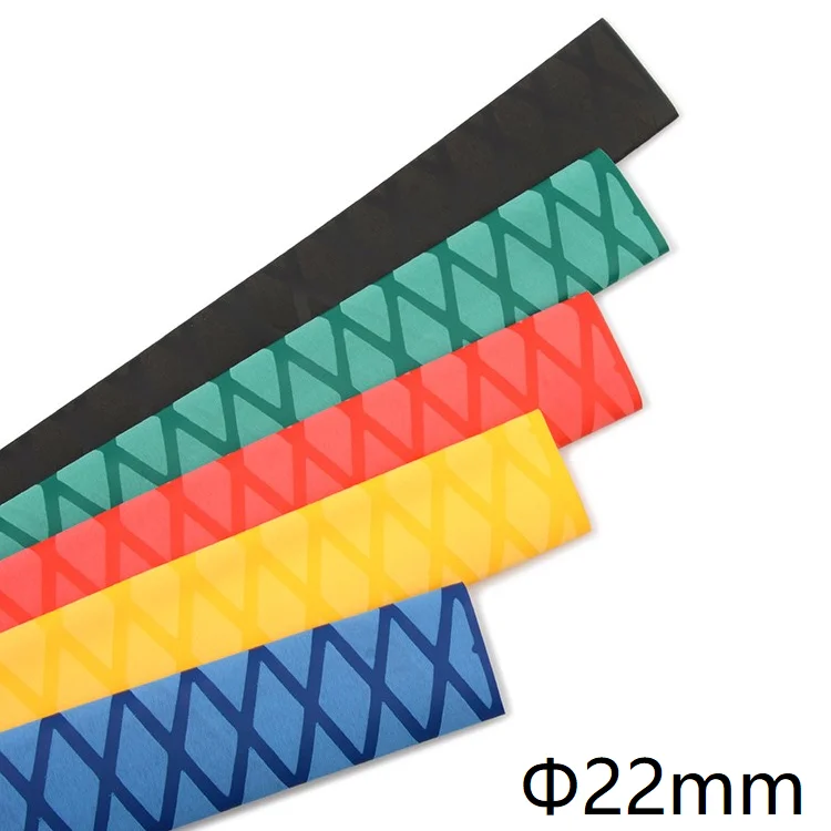 Противоскользящая термоусадочная трубка диаметром 22 мм с текстурированным