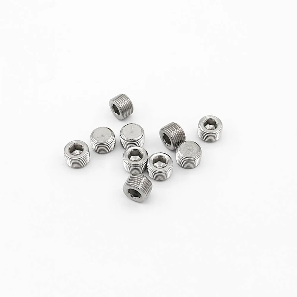 1/8 "1/4" 3/8 "1/2" 3/4 "1" 1 1/4 "1 1/2" 2 "BSP NPT Мужская потайная Торцевая вилка