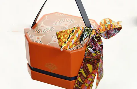 Высококачественный модный оранжево-красный тисненый шелковый шарф большая подарочная коробка для вечерние рекламная упаковка для игрушек декоративная подарочная коробка
