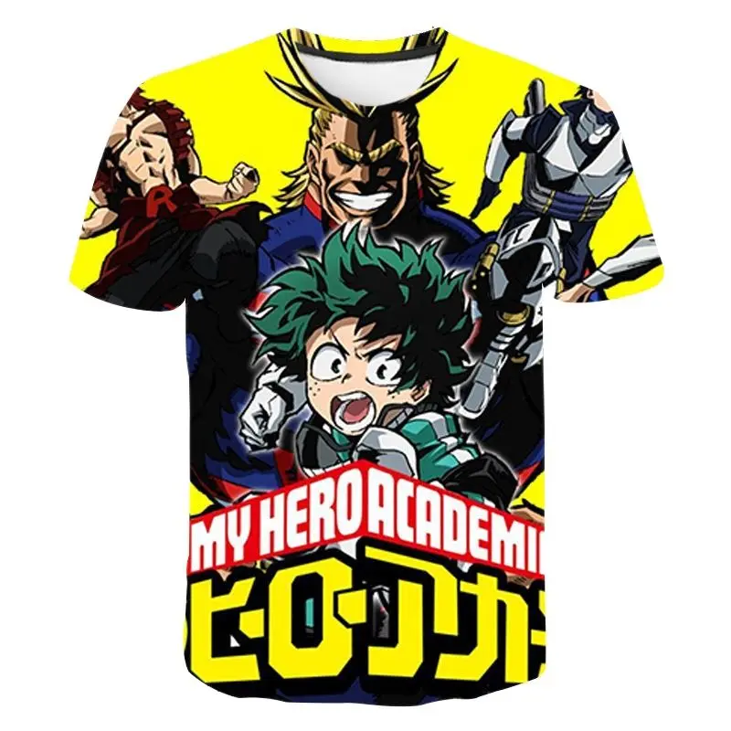 

3D Printed Streetwear T-Shirt My Hero Academia Boku No Hero Academia Boy Girl Kids Fashion Men Women Children Casual Tops Tee