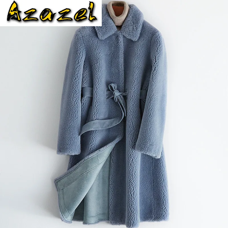 Real Coat Female Jacket Autumn Winter Women Clothes 2020 Korean Sheep Shearling Fur Tops Suede Lining Manteau Femme ZT4498