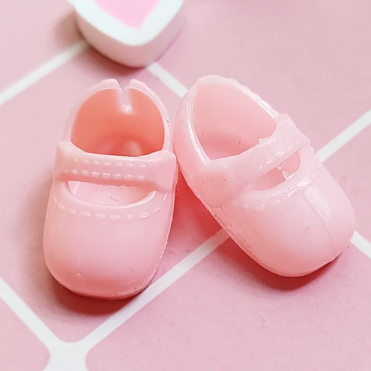 

Lovely BJD Doll 2.5cm Exquisite Leather shoes Dolls Accessories Casual Shoes 16cm Dolls Toys For Girls Rabbit pattern Mini Shoes