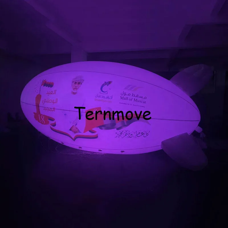 ПВХ рекламный светодиодный светильник Blimp/воздушный корабль гелиевый blimp