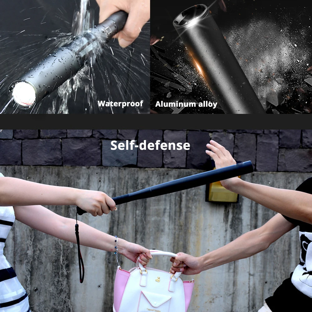 Светодиодная лампа Светодиодный фонарик в виде бейсбольной биты T6 суперъяркая