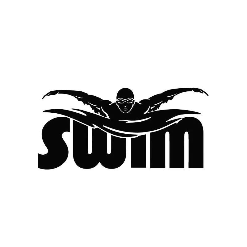 

LLY-1561 Personalized Car Sticker Swimming Track and Field Sports Modeling Car Decals Fashion Auto Body Waterproof Stickers