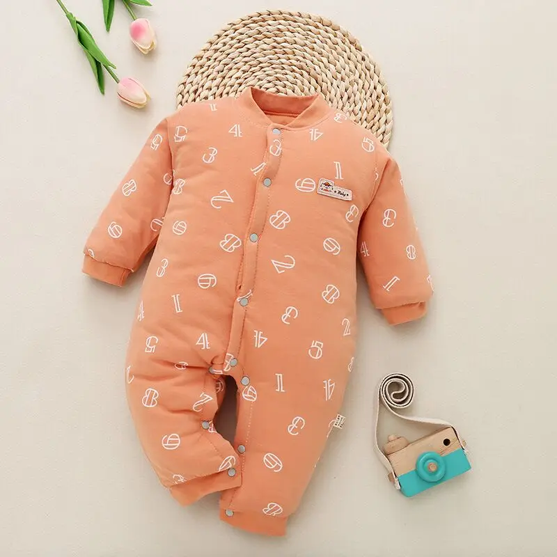 Осенне зимние комбинезоны детская одежда унисекс для маленьких мальчиков и