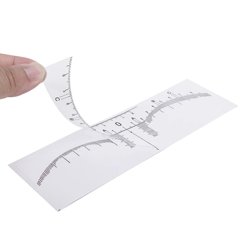 50 шт. одноразовая линейка для измерения бровей микроблейдинг трафарет