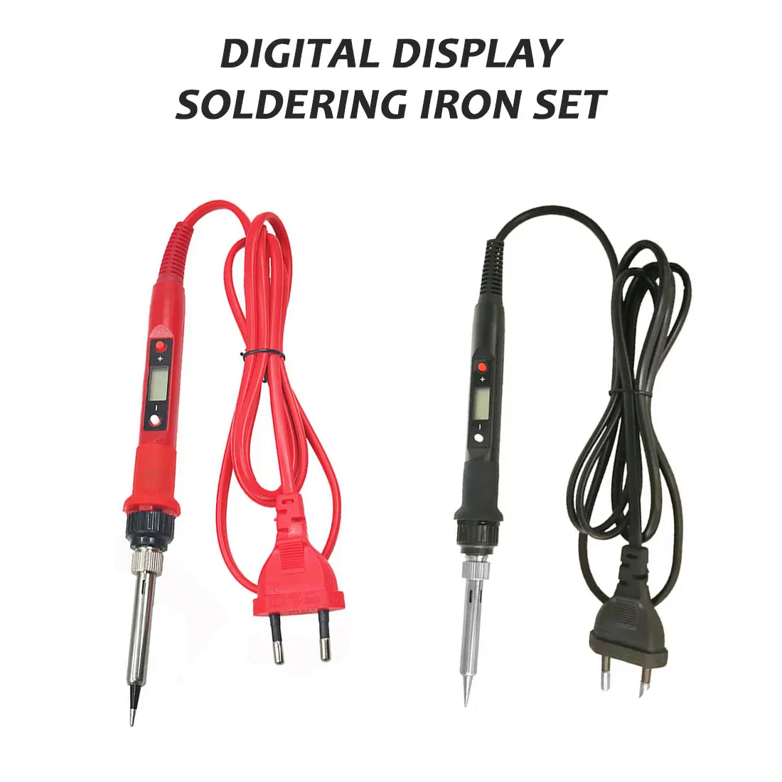 

Adjustable Temperature Electric Soldering Iron 80W 220V / 110V LCD Soldering Repair Tools
