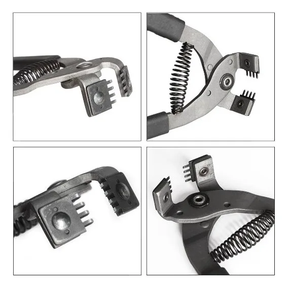 Инструмент для кожевенного ремесла 4 мм шаг 2/4 Зубцов дыроколы шитья плоскогубцы