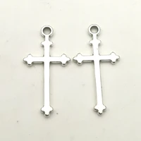10pcs religious cross pendant jesus christian pendant looking for handmade earrings jewelry accessories 18x14mm