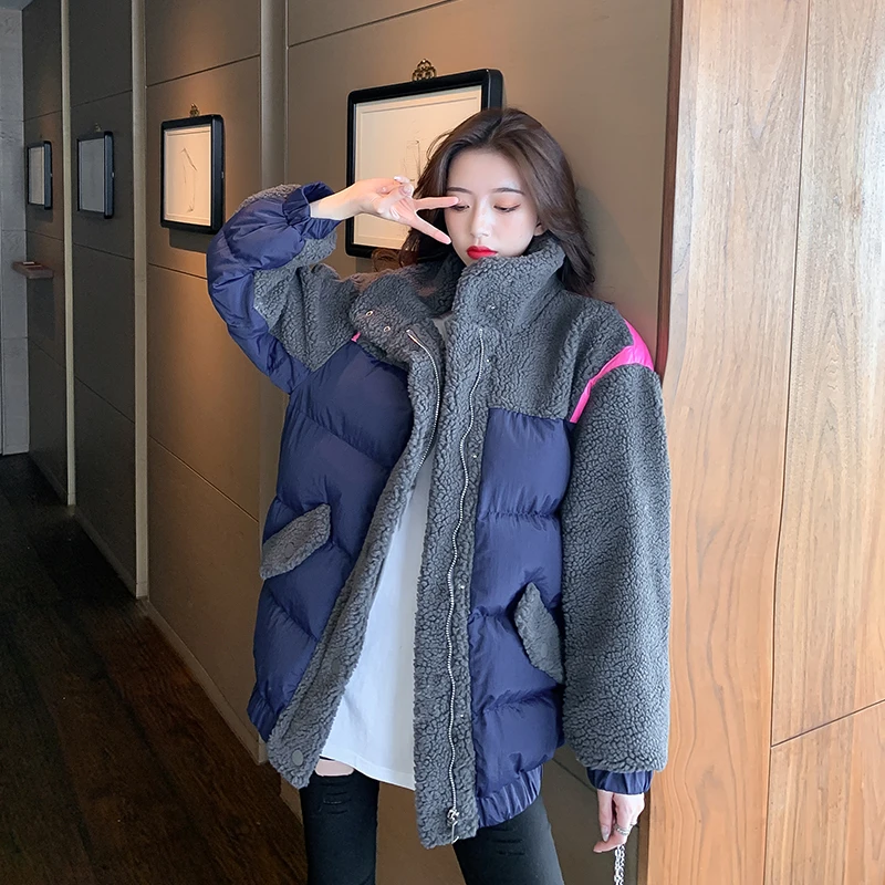 Куртка Хлопковая женская зимняя однобортная свободная 2020 | Женская одежда