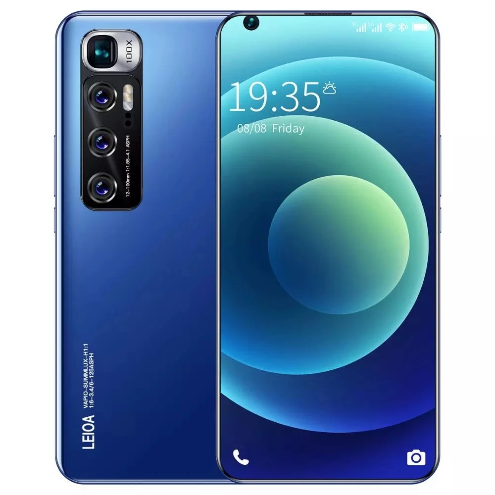 

Cell phone 8+256G Face ID Fingerprint ID 7.2 inch Android10.0 Hexa Core Global Language Smartphones One year warranty free shipp