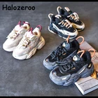 Зимние детские спортивные кроссовки, детская обувь из натуральной кожи для девочек, Брендовые повседневные кроссовки для девочек, кроссовки на массивной подошве, Новинка