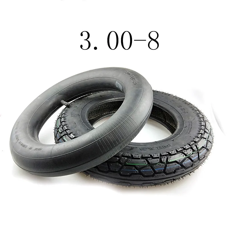 tube and tire Молния 3,00-8 Шин 300-8 шина для скутера& внутренняя трубка для подвижных скутеров 4PLY круиз скутер мини мотоцикл - Цвет: tube and tire