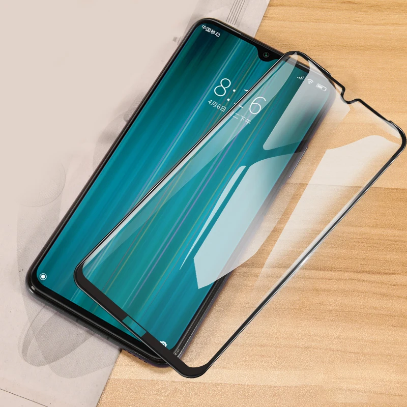 Стекло для Xiaomi Redmi Note 8 Pro закаленное стекло полное покрытие защитная пленка