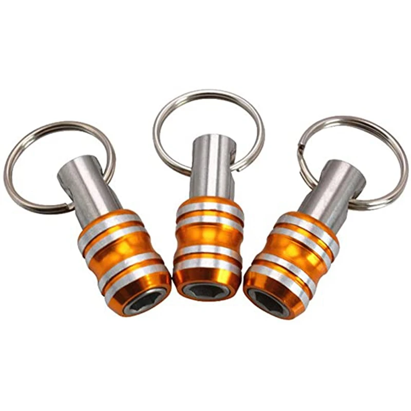 

SHGO HOT-3Pcs 1/4 дюймов шестигранный хвостовик отвертки держатель Удлинительный стержень сверла винт-адаптер с наружной резьбой Quick Release легко из...