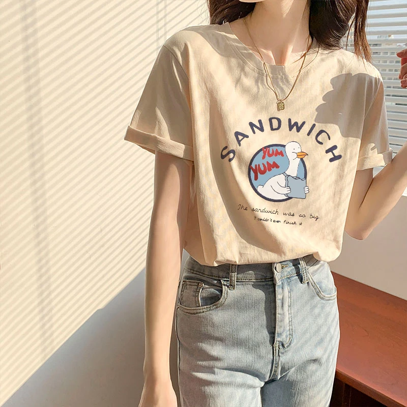 

Blue 2020 Summer Fashion T Shirt Women Woman Tshirt