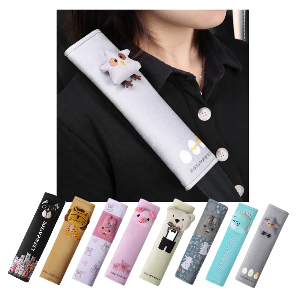 Милый мультяшный автомобильный чехол Sefety для ремня безопасности детский