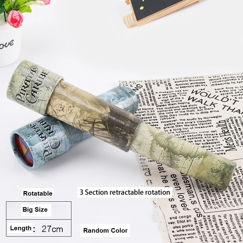 Детские игрушки масштабируемый вращающийся калейдоскоп Волшебная меняющаяся