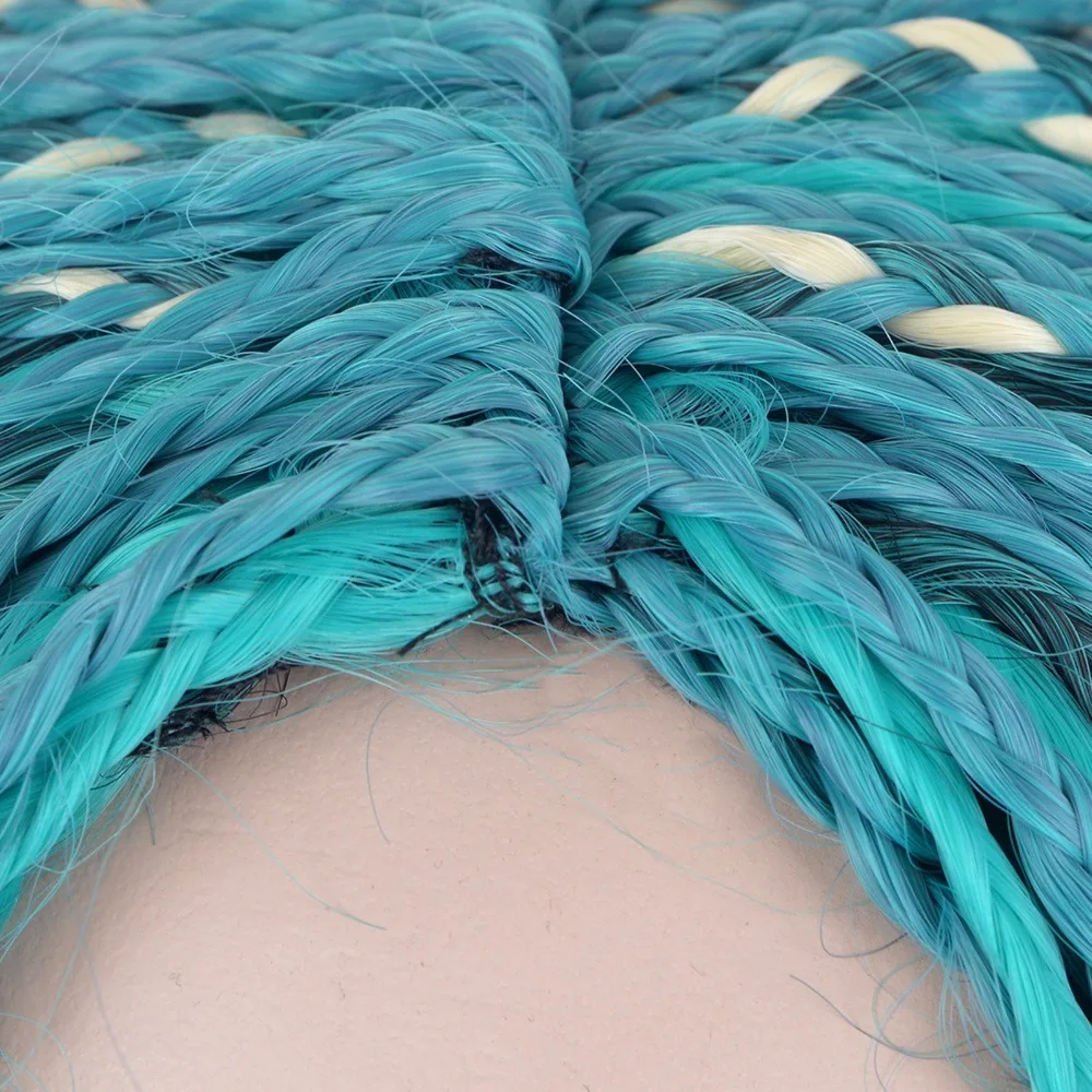 Парик для косплея Descendants 2 Uma из плетеных синтетических волос модный парик костюма