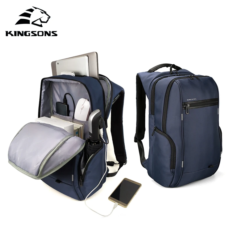 KINGSONS 2019 Новый 15 дюймов большой емкости рюкзак для ноутбука мужчин и женщин модный